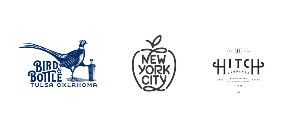 Ejemplos de logotipos retro