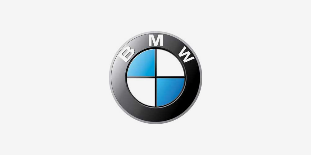 Bmw логотип черно белый