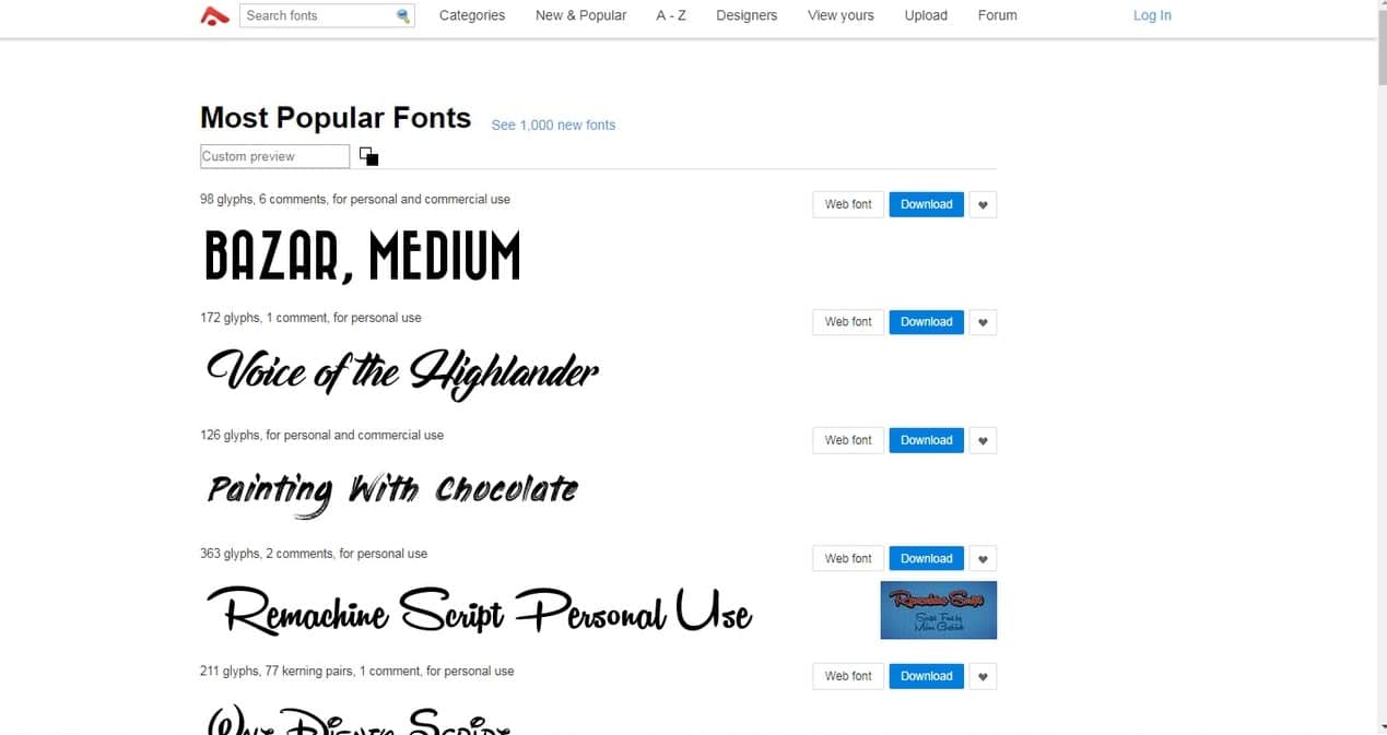 Abstract Fonts
