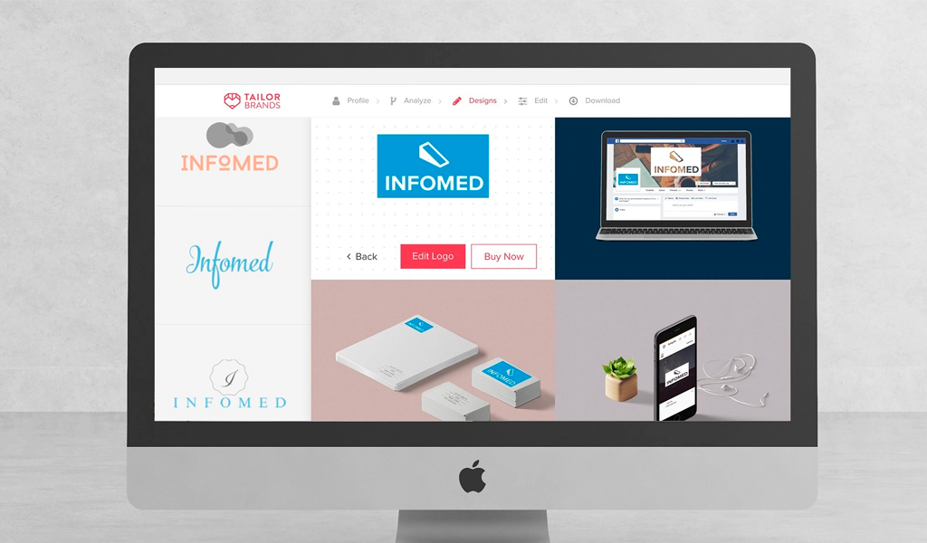 Tailor Brands как работает